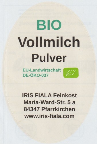 500g bio vollmilch - vollmilch, pulver,